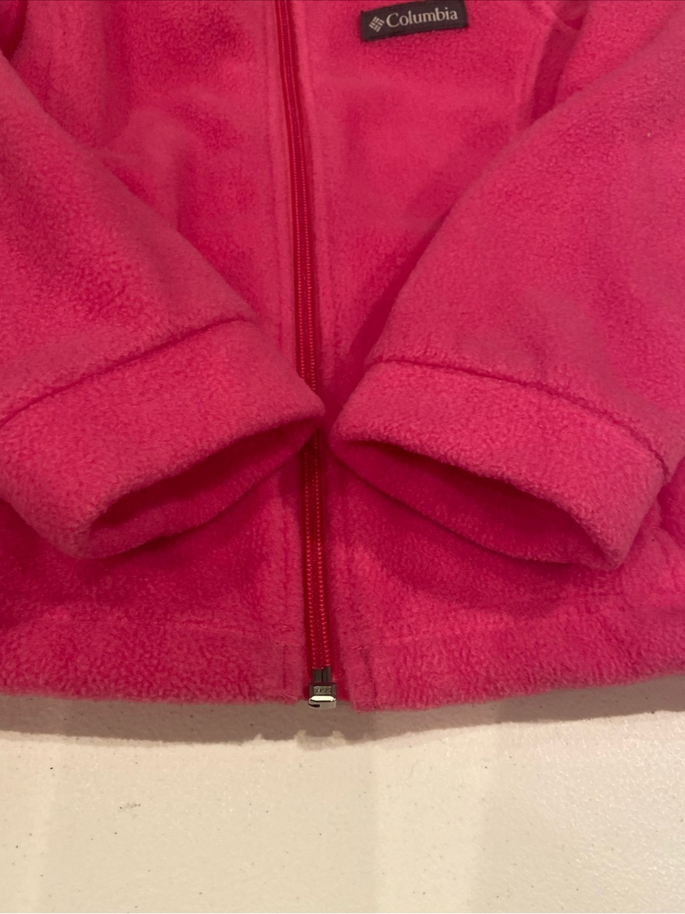 Columbia Pink Girls' Fleece Jacket size XS 6-6X - Picture 3 of 6